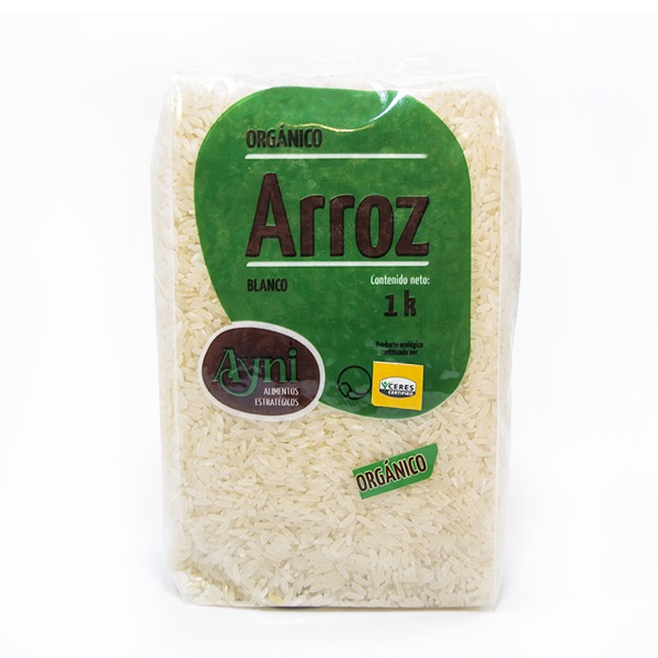ARROZ BLANCO ORGANICO 1 KG - AYNI