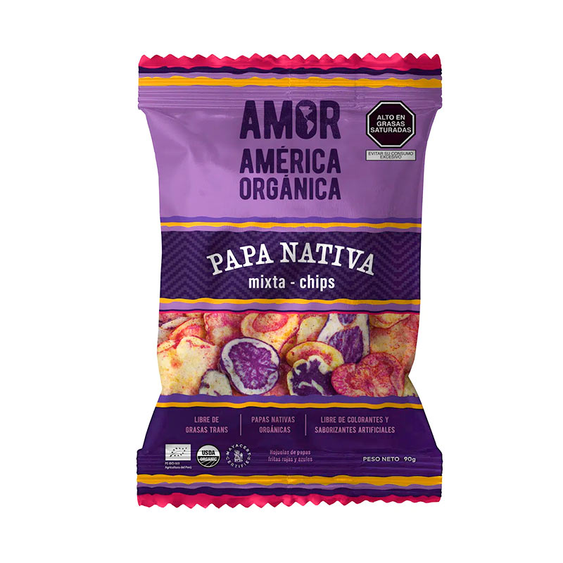 Chips Papas Nativas Mix 90gr - América Orgánica