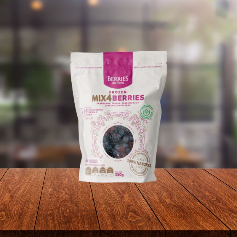 CONGELADO DE MIX 4 BERRIES 350G  - BERRIES DEL PERU
