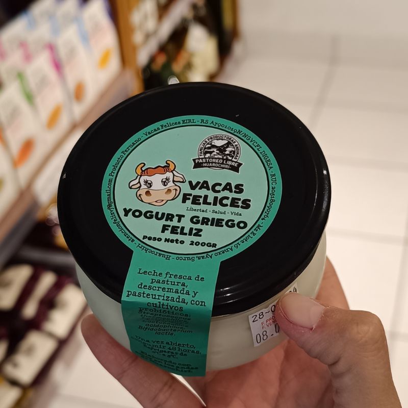 Yogurt Griego natural 200gr - Vacas Felices