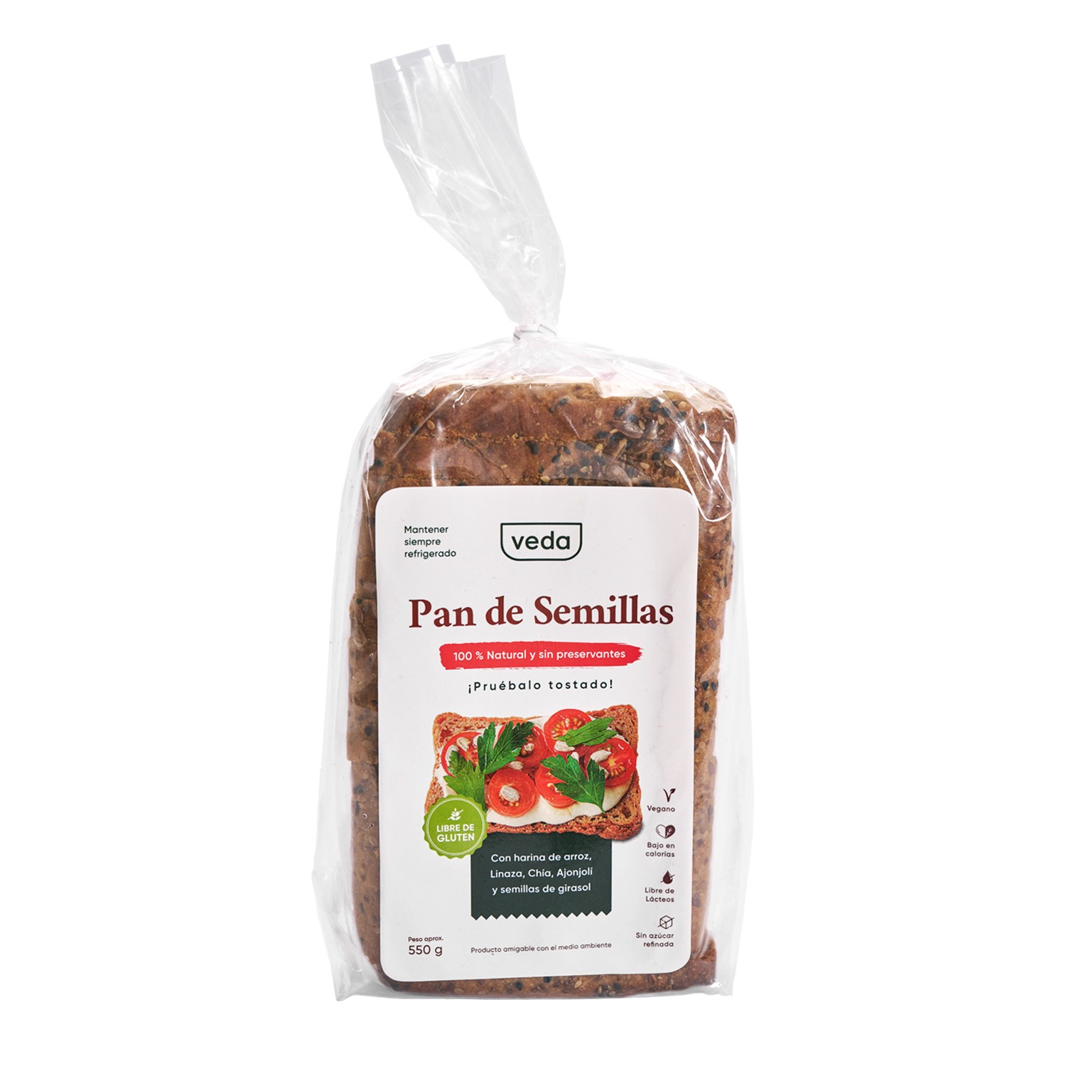 Pan de semillas 550 gr - Veda