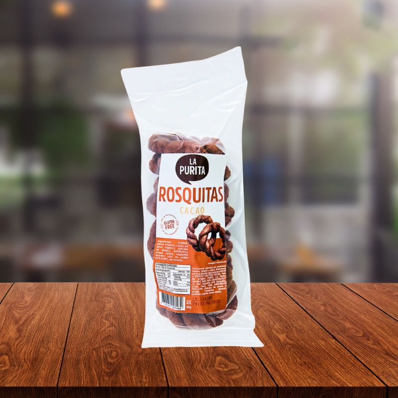 Rosquitas avena y cacao 80gr - La purita
