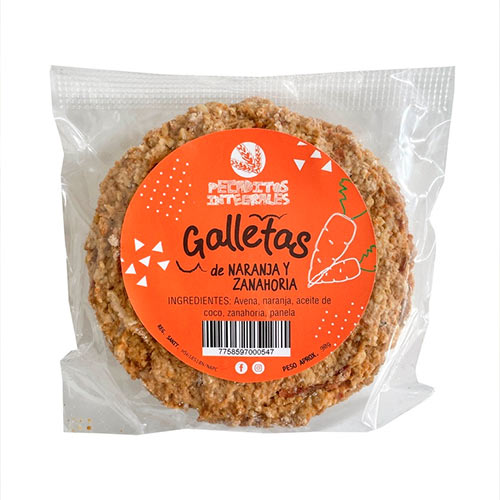 Galleta de Naranja y Zanahoria - Pecaditos Integrales